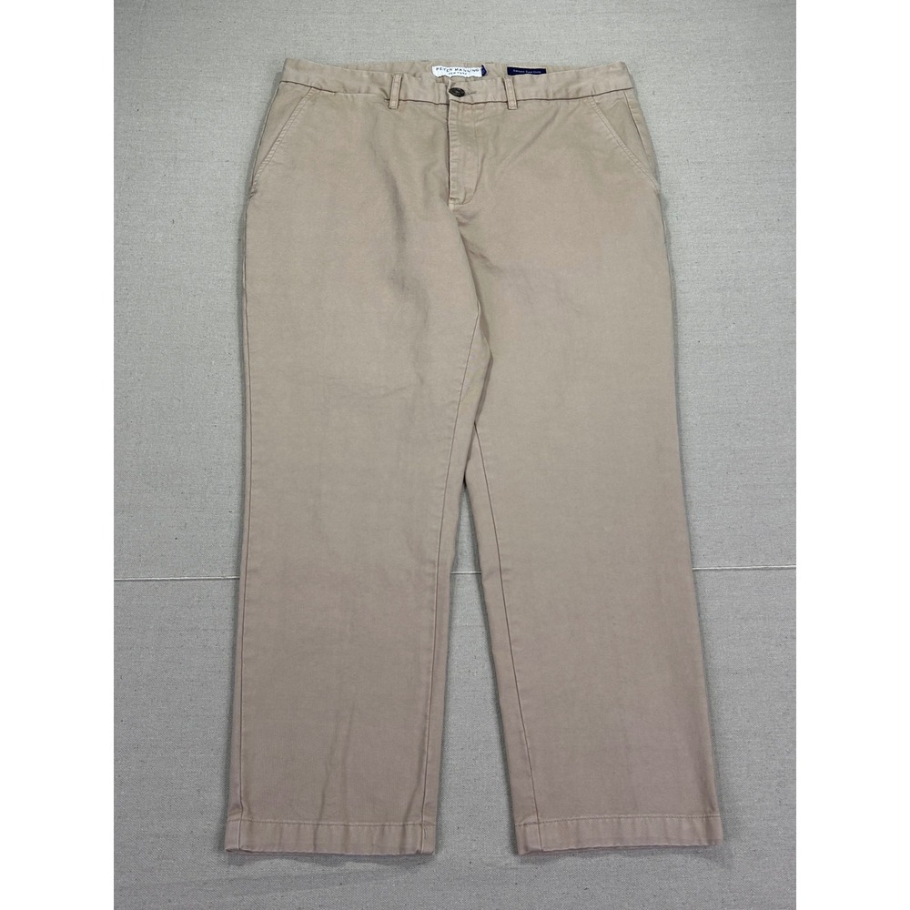 Peter‎ Manning Men's 36 Chino Pants Standard Fit Khakis Straight Leg Trousers